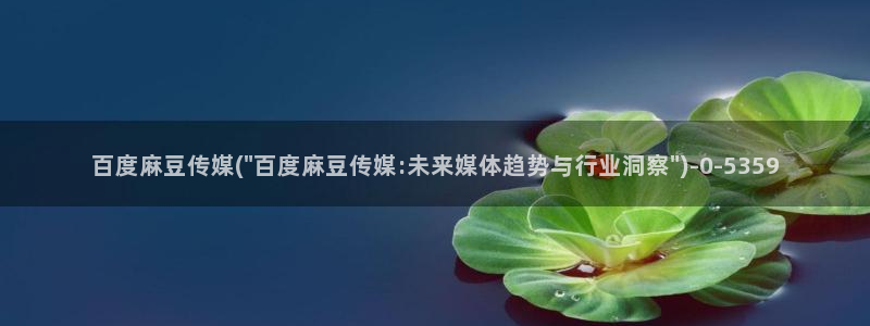 麻豆.com：百度麻豆传媒(\
