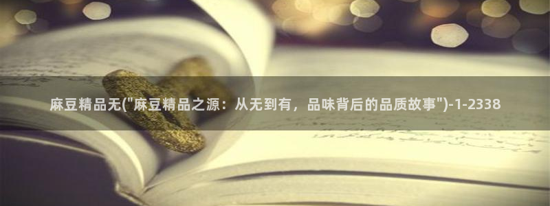 麻豆专区：麻豆精品无(\